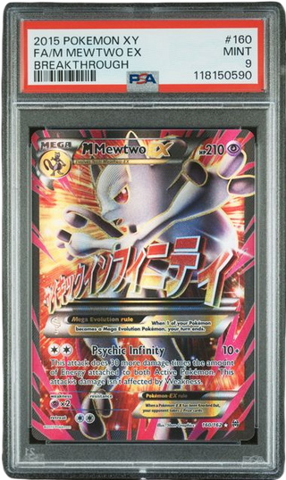 PSA 9 FA/MEWTWO EX BREAKTROUGH