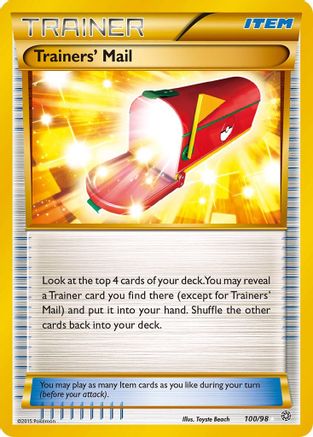 Trainers' Mail (Secret) (100/98) - XY  Ancient Origins Holofoil