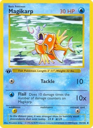Magikarp (35/102) - Base Set Shadowless 1st Edition
