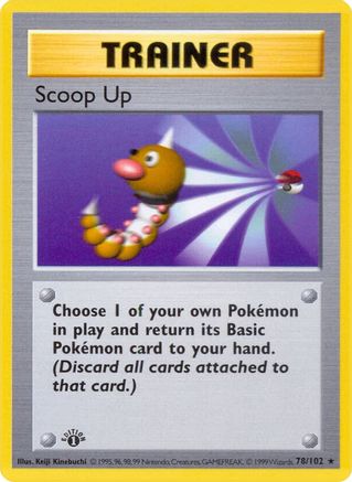 Scoop Up (78/102) - Base Set Shadowless 1st Edition