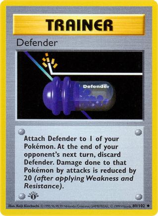 Defender (80/102) - Base Set Shadowless 1st Edition