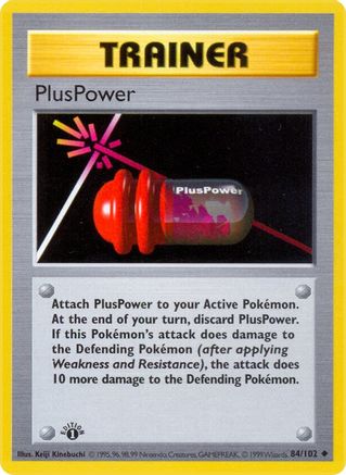 PlusPower (84/102) - Base Set Shadowless 1st Edition