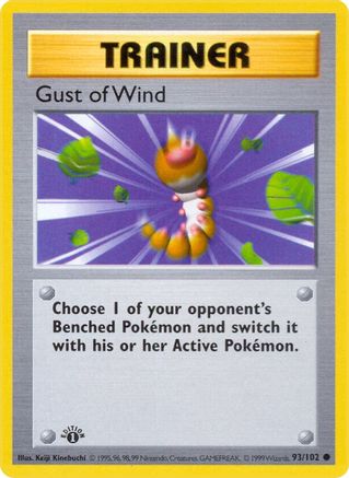Gust of Wind (93/102) - Base Set Shadowless 1st Edition