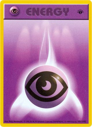 Psychic Energy (101/102) - Base Set Shadowless 1st Edition