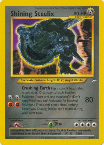 PSA 9Shining Steelix #112/105 Neo Destiny Unlimited