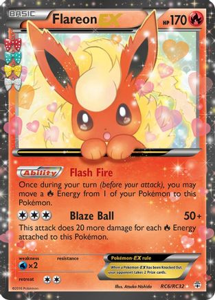 Flareon EX (RC6/RC32) - Generations Radiant Collection Holofoil