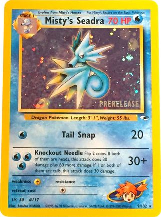 Misty's Seadra (Prerelease) (9/132) - WoTC Promo Holofoil