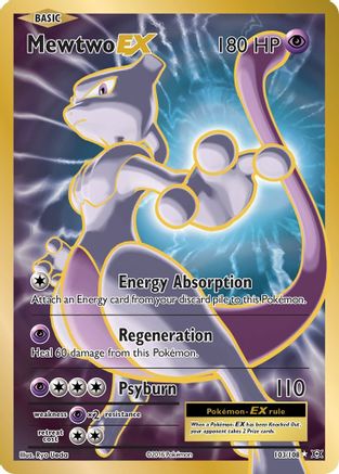 Mewtwo EX (Full Art) (103/108) - XY  Evolutions Holofoil