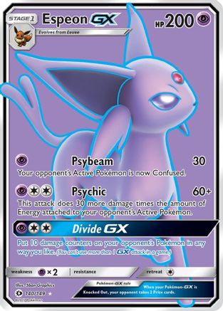 Espeon GX (Full Art) (140/149) - SM Base Set Holofoil