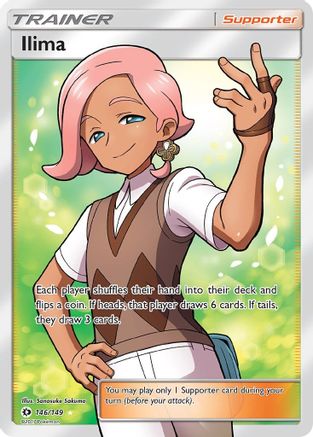 Ilima (Full Art) (146/149) - SM Base Set Holofoil