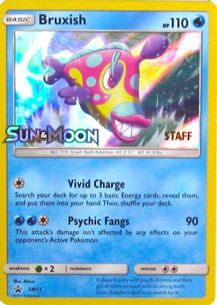 Bruxish (Prerelease) [Staff] (SM11) - SM Promos Holofoil