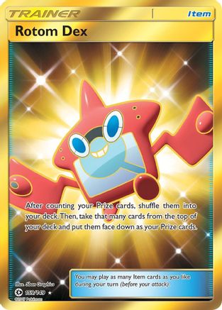Rotom Dex (Secret) (159/149) - SM Base Set Holofoil