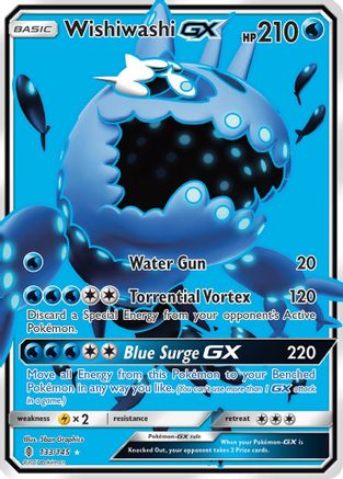 Wishiwashi GX (Full Art) (133/145) - SM  Guardians Rising Holofoil