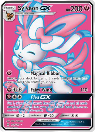 Sylveon GX (Full Art) (140/145) - SM  Guardians Rising Holofoil