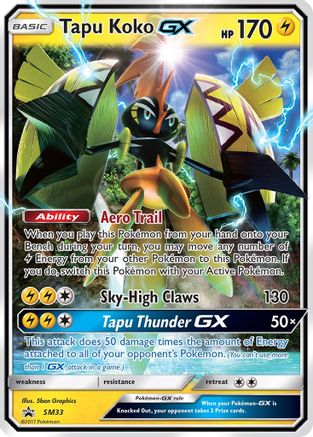 Tapu Koko GX (SM33/248) - SM Promos Holofoil