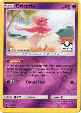 Oricorio (League Challenge) [2nd Place] (55/145) - League & Championship Cards Reverse Holofoil