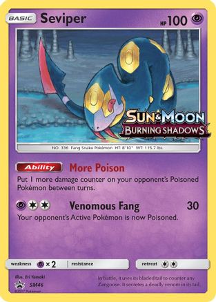 Seviper (Prerelease) (SM46/248) - SM Promos Holofoil