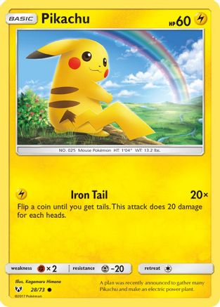 Pikachu (28/73) - Shining Legends
