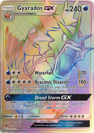 Gyarados GX (Secret) (112/111) - SM  Crimson Invasion Holofoil