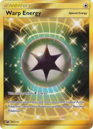 Warp Energy (Secret) (123/111) - SM  Crimson Invasion Holofoil