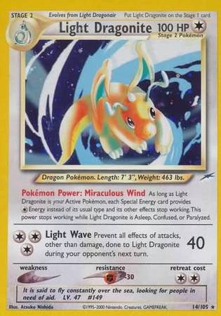 Light Dragonite - 14/105 - Holo Unlimited