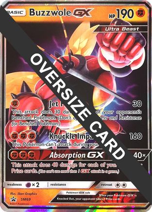 Buzzwole GX (SM Black Star Promos) (SM69) - Jumbo Cards Holofoil