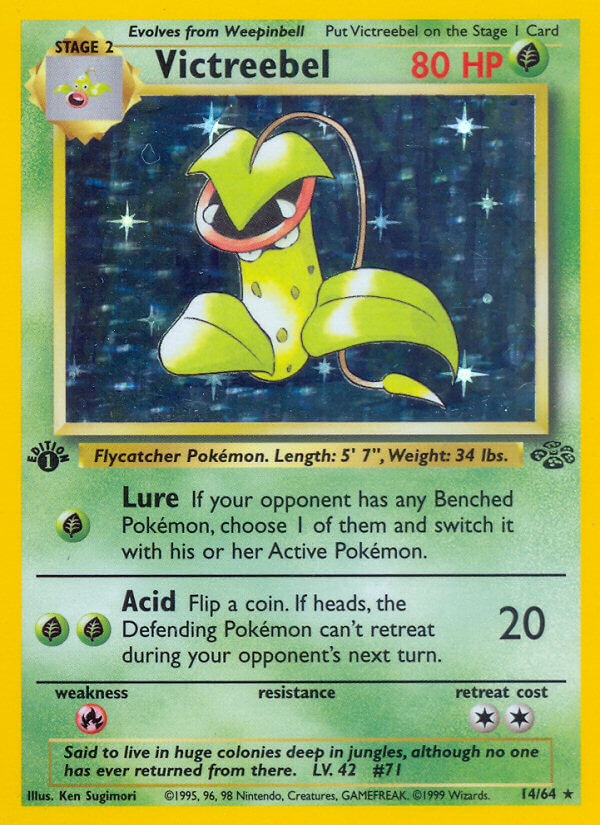 PSA 9Victreebel #14/64 Jungle 1st Edition