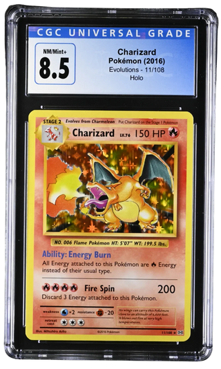 CGC 8.5 Charizard (11/108)