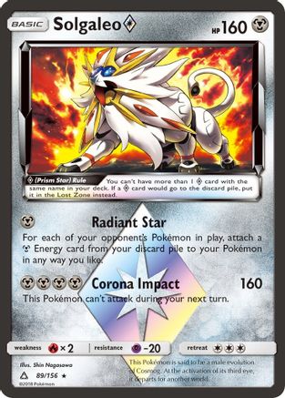 Solgaleo Prism Star (89/156) - SM  Ultra Prism Holofoil