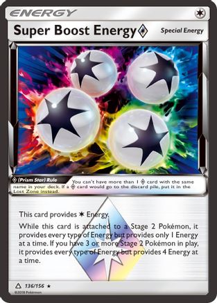 Super Boost Energy Prism Star (136/156) - SM  Ultra Prism Holofoil