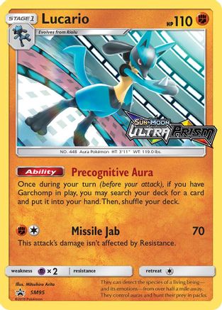 Lucario (Prerelease) (SM95/248) - SM Promos Holofoil