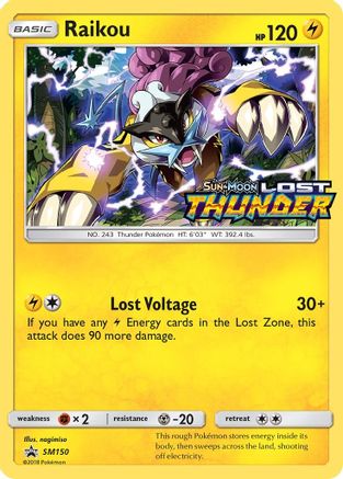 Raikou (Prerelease) (SM150/248) - SM Promos Holofoil