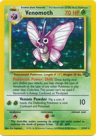 Venomoth (13/64) - Jungle Unlimited Holofoil