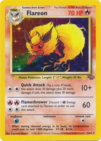 Flareon (3/64) - Jungle Unlimited Holofoil