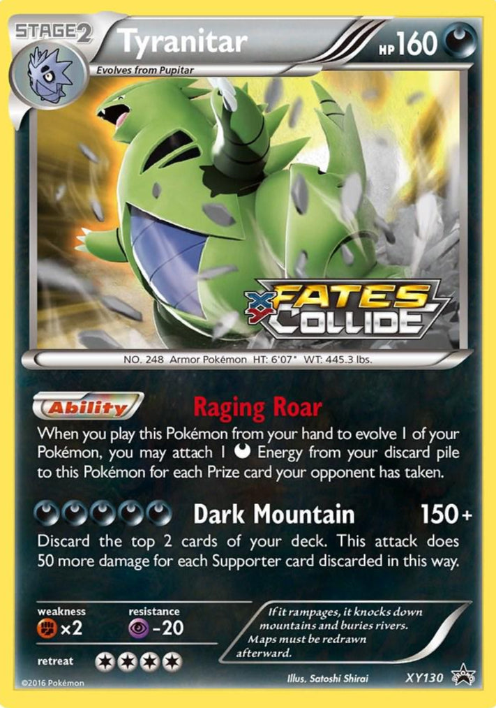 Tyranitar (Prerelease) (XY130/211) - XY Promos Holofoil