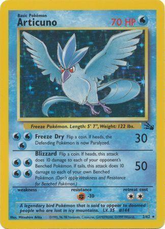 Articuno (2/62) - Fossil Unlimited Holofoil