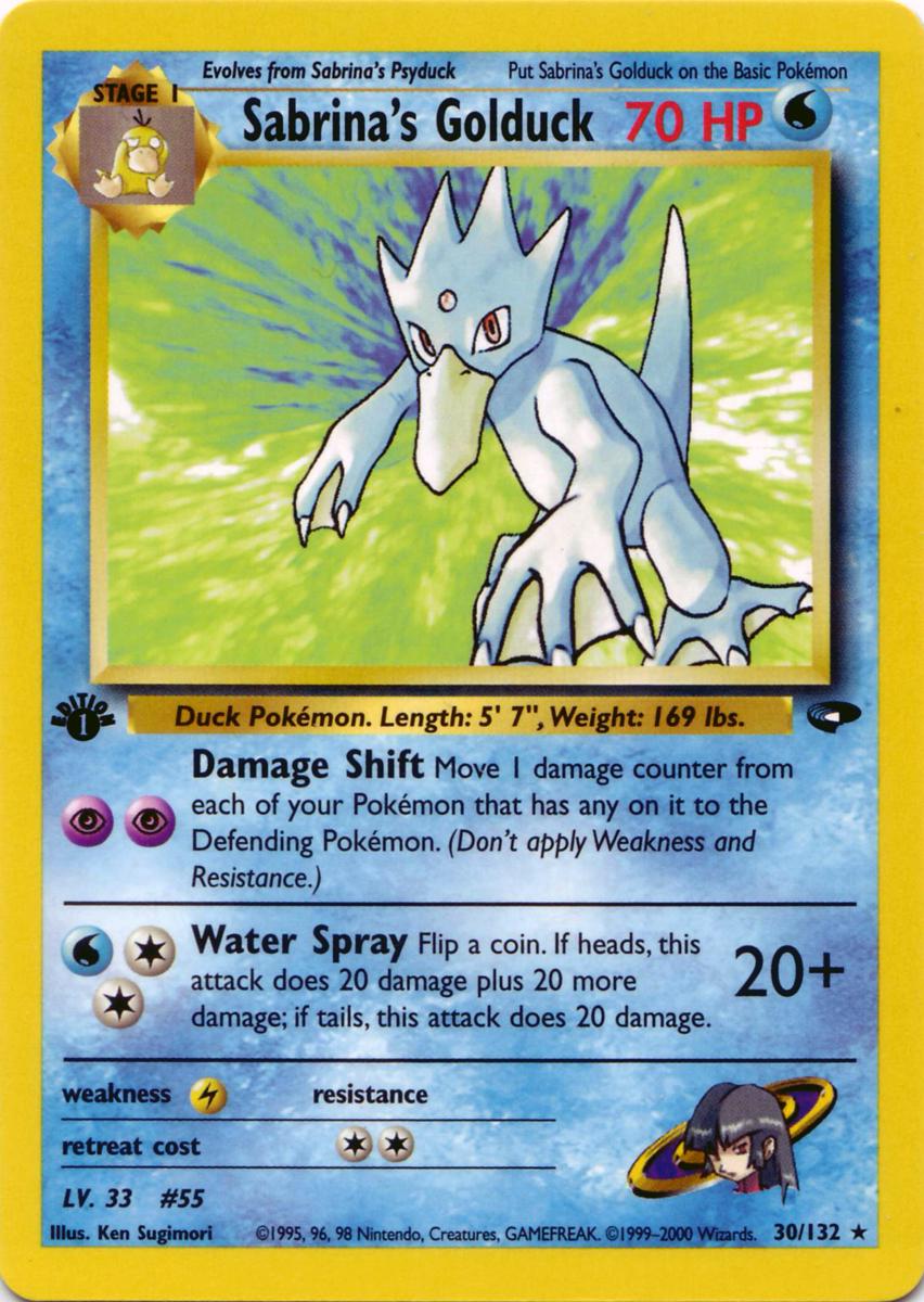 Sabrina's Golduck (30/132) - Gym Challenge 1st Edition