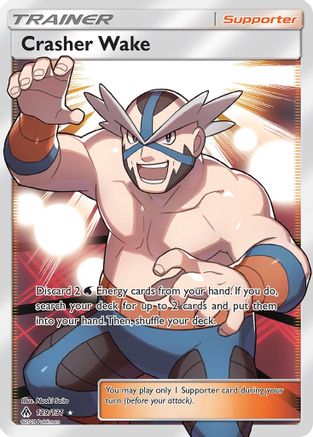 Crasher Wake (Full Art) (129/131) - SM  Forbidden Light Holofoil