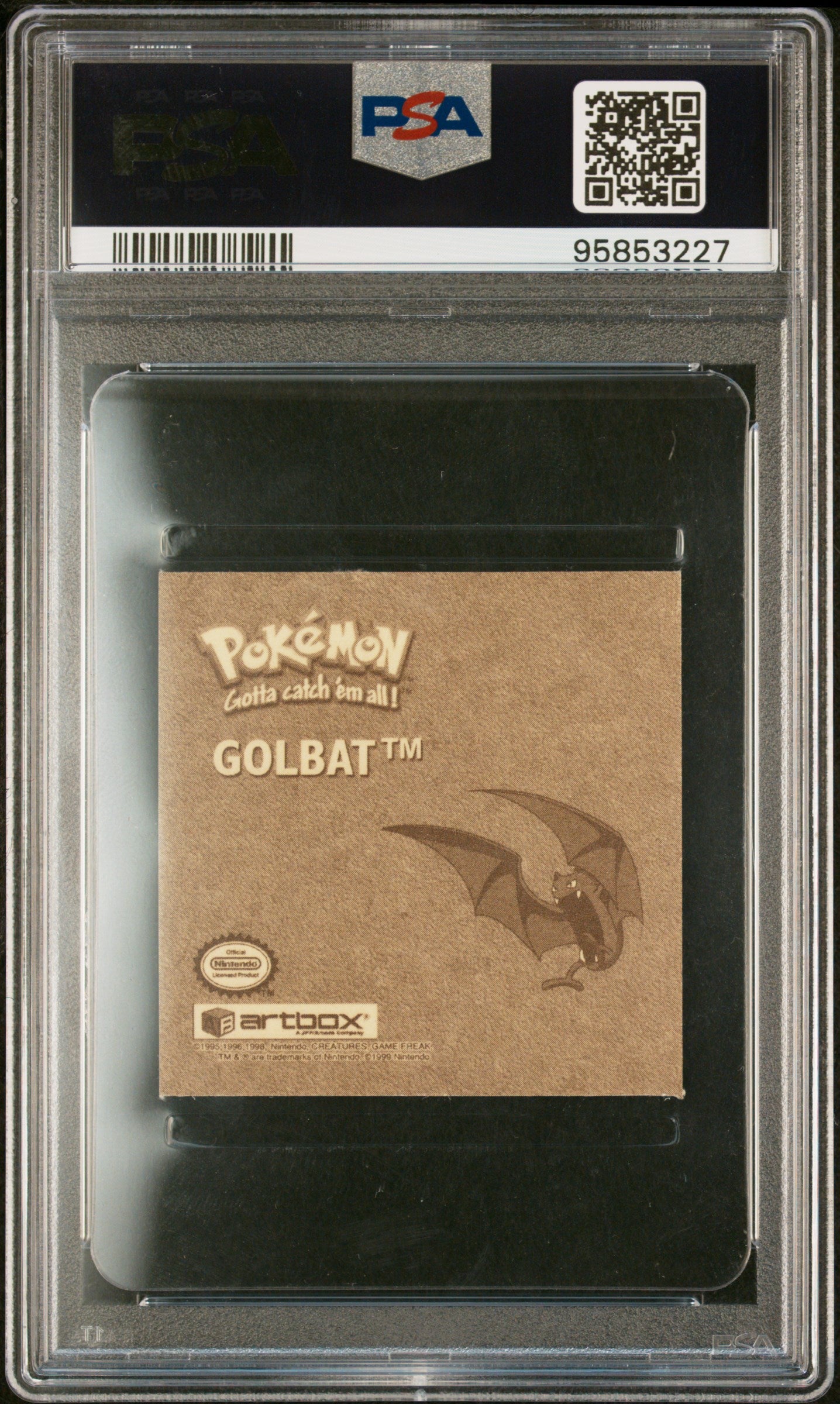 PSA 6 GOLBAT SER.1 RARE GLD.STICKERS