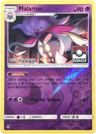Malamar (League Challenge) [2nd Place] (51/131) - League & Championship Cards Reverse Holofoil