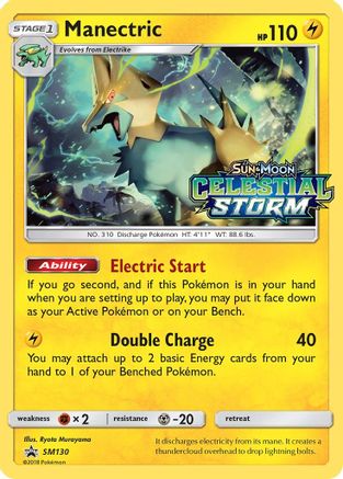 Manectric (Prerelease) (SM130/248) - SM Promos Holofoil