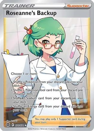 Roseanne's Backup (Full Art) (172/172) - SWSH09 Brilliant Stars Holofoil