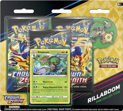 Crown Zenith Rillaboom Pin Collection 3-Pack Blister