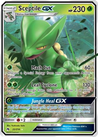 Sceptile GX (22/214) - SM  Lost Thunder Holofoil