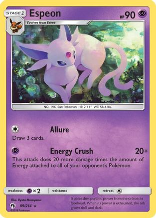 Espeon (89/214) - SM  Lost Thunder
