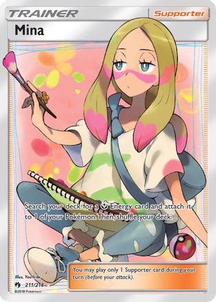 Mina (Full Art) (211/214) - SM  Lost Thunder Holofoil