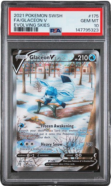PSA 10 FA/GLACEON V EVOLVING SKIES