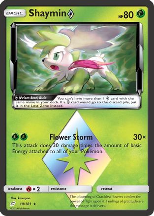 Shaymin Prism Star (10/181) - SM  Team Up Holofoil