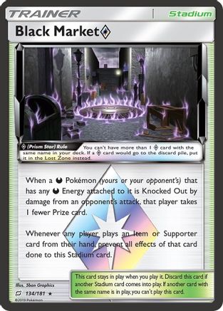 Black Market Prism Star (134/181) - SM  Team Up Holofoil