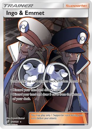 Ingo & Emmet (Full Art) (176/181) - SM  Team Up Holofoil